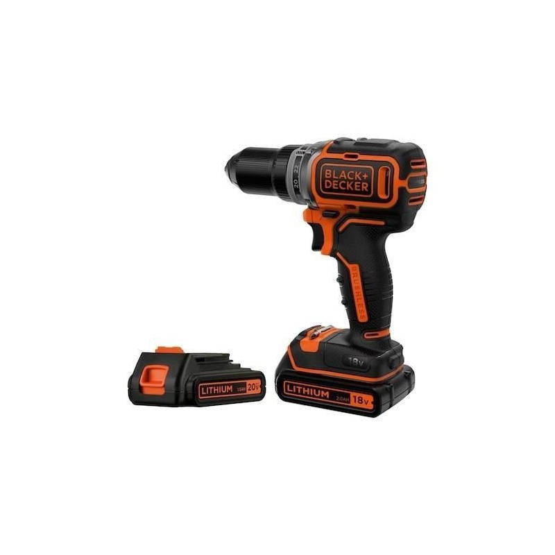 BLACK + DECKER BL186K1B2-QW 18V LITHIUM CORDLESS BRUSHLESS DRILL