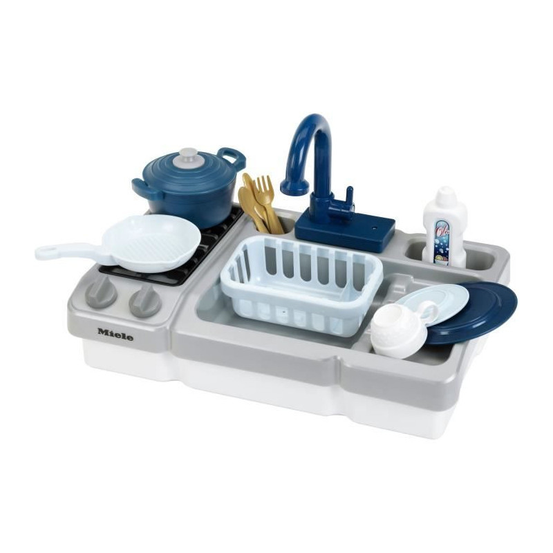 Sink Toy - KLEIN - Miele Kitchen Sink with Working Faucet and Accessor