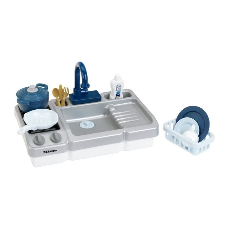 Sink Toy - KLEIN - Miele Kitchen Sink with Working Faucet and Accessor