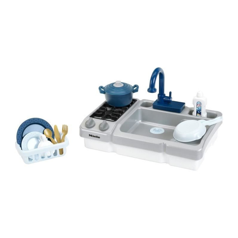 Sink Toy - KLEIN - Miele Kitchen Sink with Working Faucet and Accessor