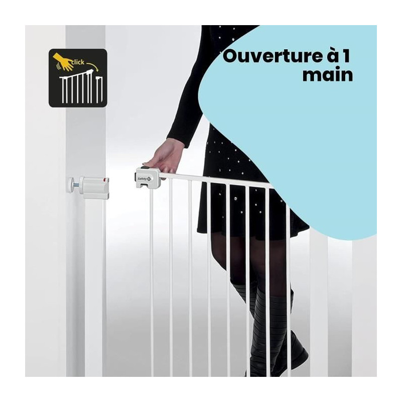 SAFETY 1ST Easy Close Child Safety Barrier - Metal - White