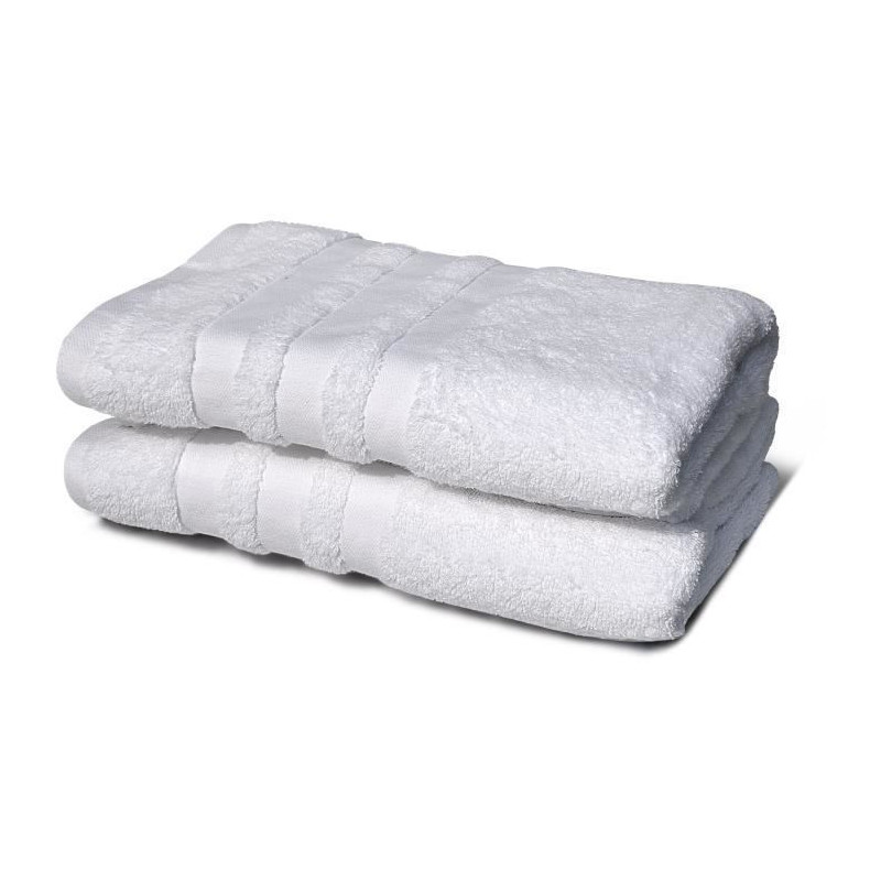 Set of 2 towels - LOVELY HOME - 2 Shower sheets 70 x 140 cm - White