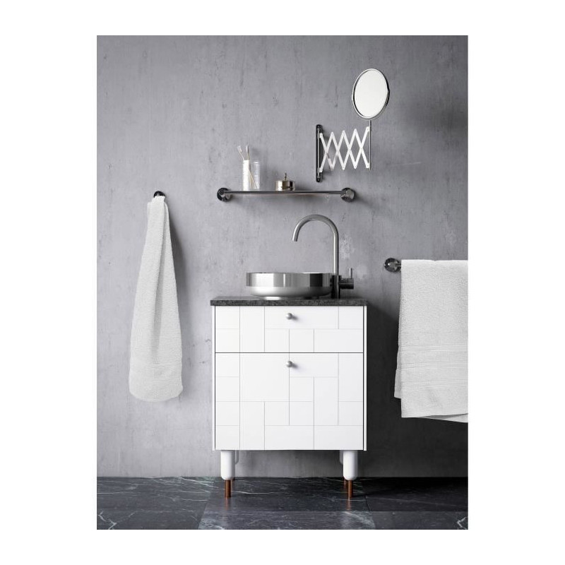 Set of 3 towels - LOVELY HOME - 3 Towels 50 x 100 cm - White