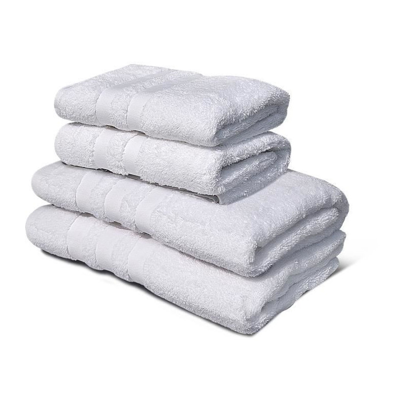 LOVELY HOME Set of 2 towels + 2 shower sheets 100% cotton - 50x100 cm