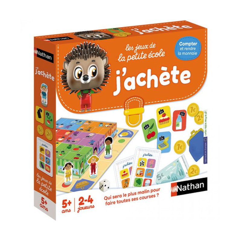 Board game - NATHAN - I buy - Shopping game with 6 shops, 15€ to spe
