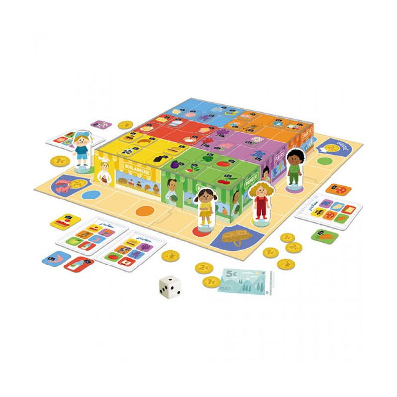 Board game - NATHAN - I buy - Shopping game with 6 shops, 15€ to spe