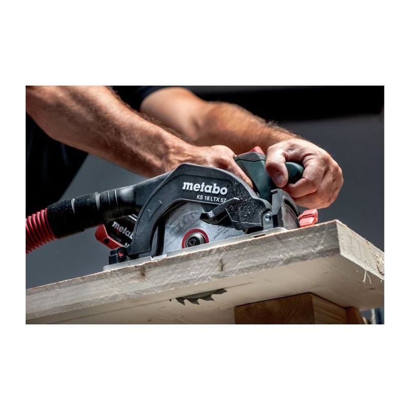 Cordless portable circular saw - METABO - KS 18 LTX 57 - 18 V - MetaBO