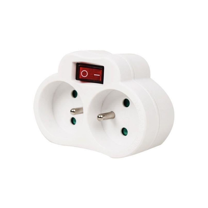 Biplite - GAO - 2x16A - With switch, NF compliant