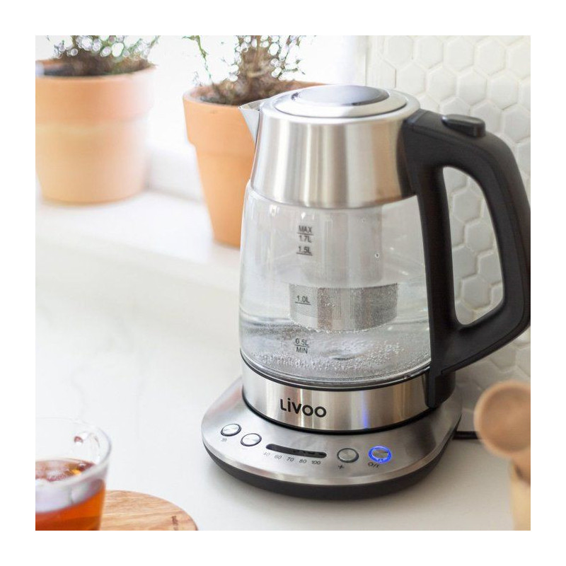 Livoo Dod165 Theiere - Electric kettle - Wireless - Gray