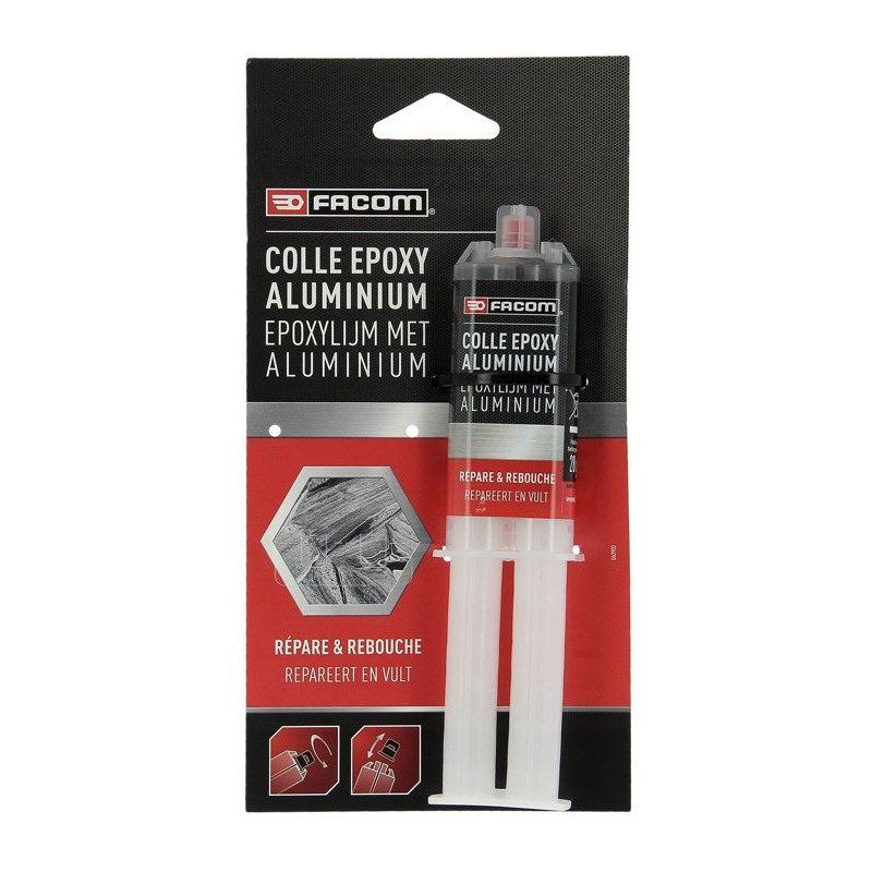 Facom Epoxy glue - Bi -component syringe with cap - 28g