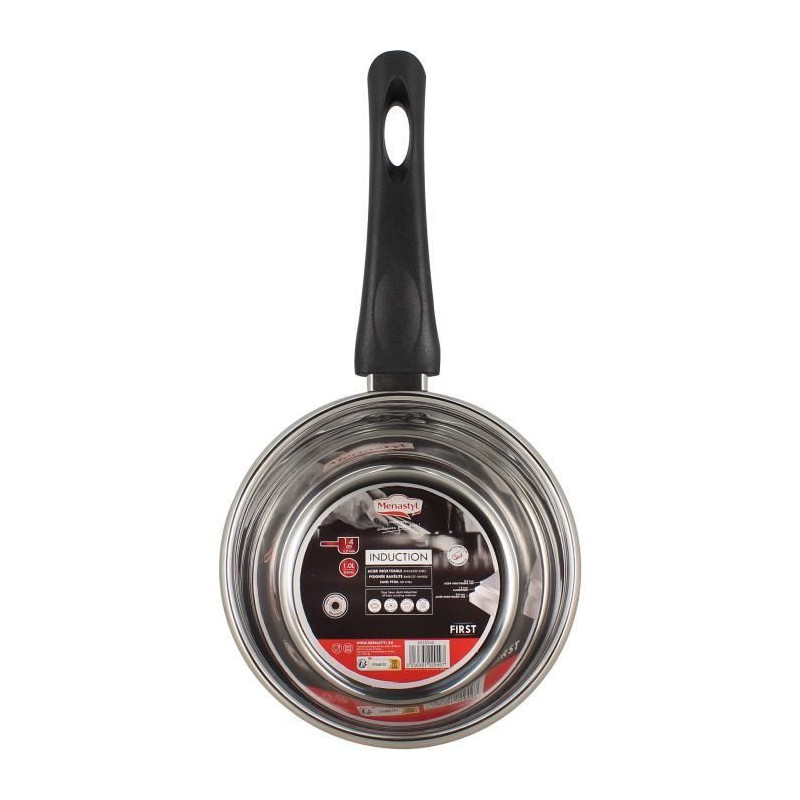 Casserole - MENASTYL - 6020240 - Stainless steel - 14 cm - Suitable fo