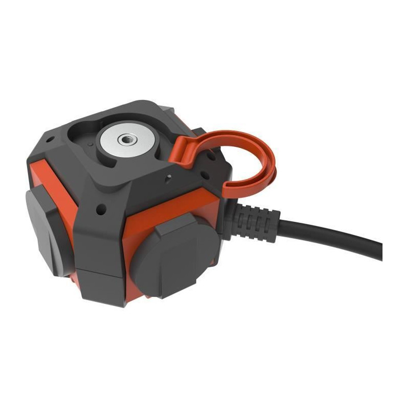 Power Globe - QUARX - IP44 - 4 sockets, switch, 3m cable