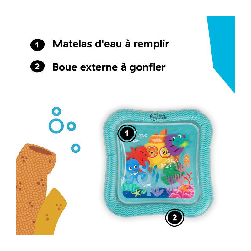 BABY EINSTEIN Ocean Explorers Sensory Discovery Water Mat - 0 to 36 mo