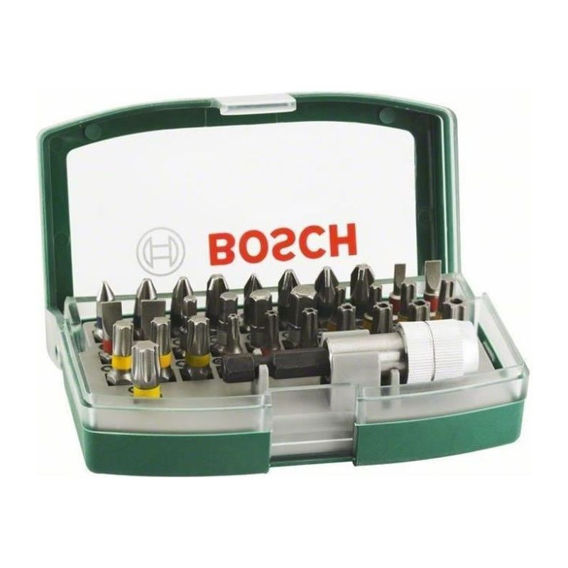 Short screwing tips with color code 31 pieces and 1 bosch bosch