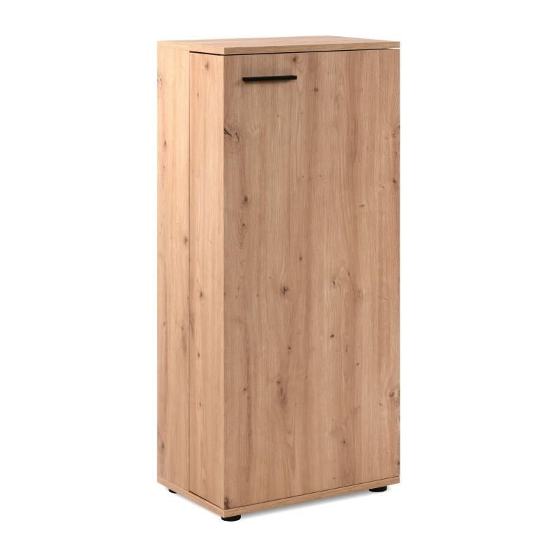 Satos shoe cabinet - Artisan oak - 100 x 110 x 34 cm - Capacity 12 pai