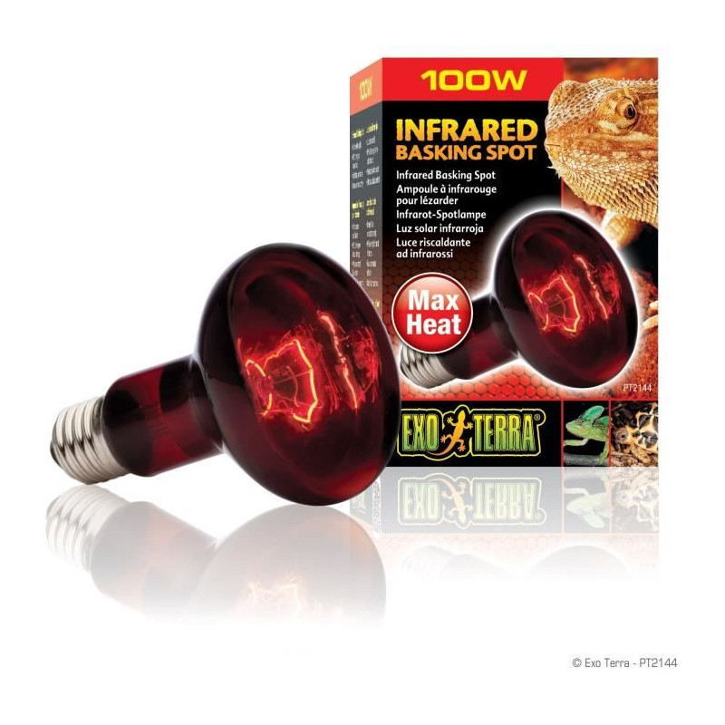 EXO TERRA Infrared Lamp Baskin Spot - 100 W - For terrarium