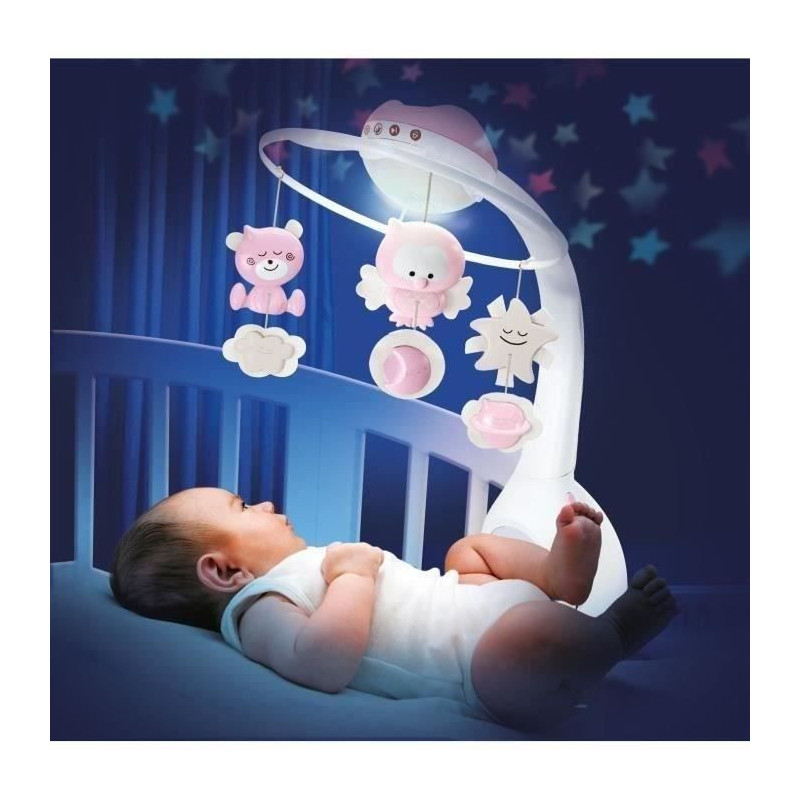 Musical mobile and projector - INFANTINO - Sweet Night 3-in-1 - Pink