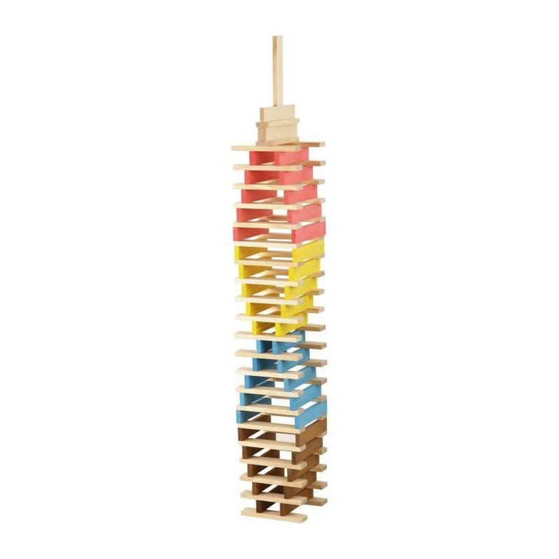 Técap Multicolor - Balancing and construction game - JEUJURA - 200 pi