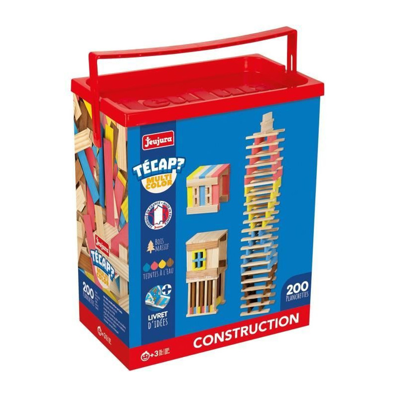Técap Multicolor - Balancing and construction game - JEUJURA - 200 pi