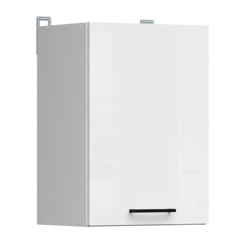 Junona High furniture 40 cm - 1 door - shiny white
