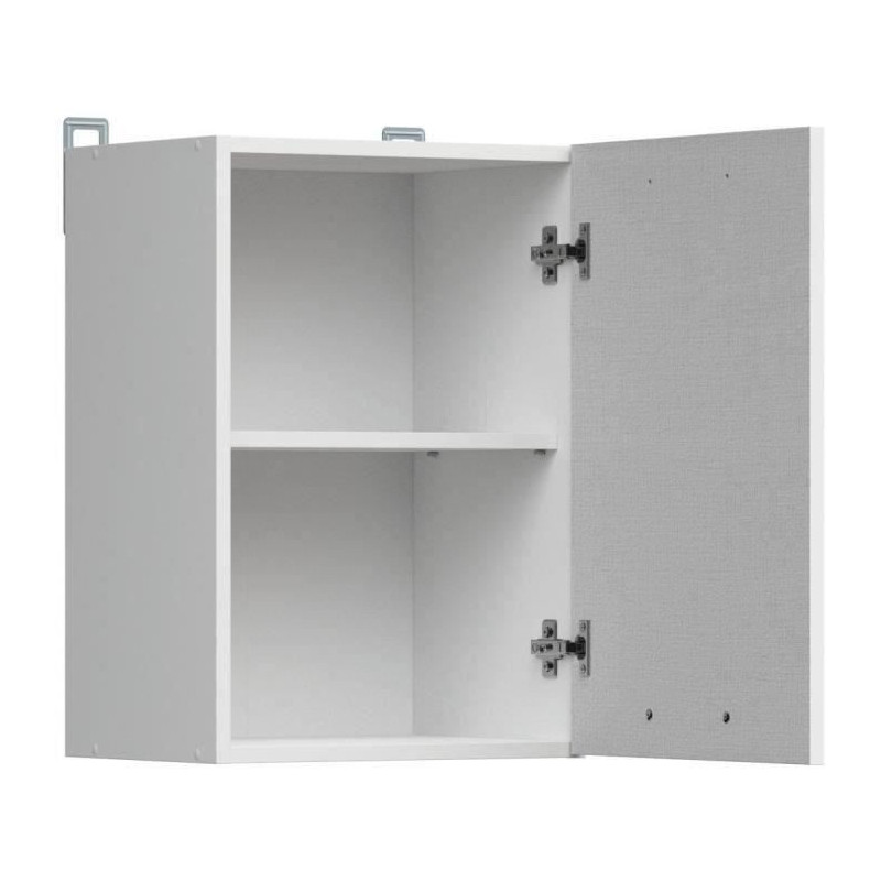 Junona High furniture 40 cm - 1 door - shiny white