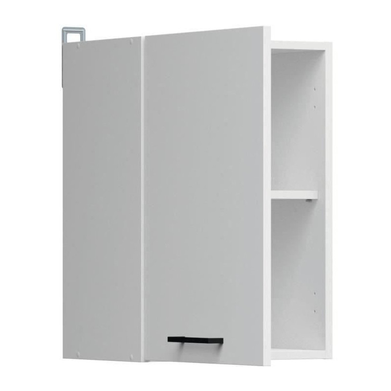 Junona High furniture 40 cm - 1 door - shiny white