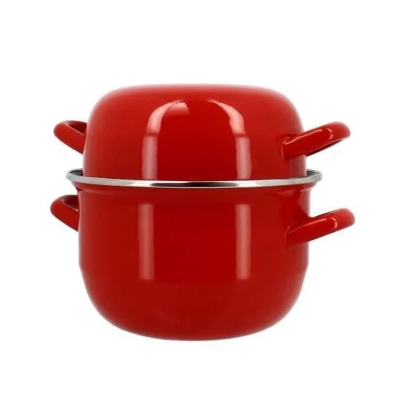 Mussel pot - MENASTYL - 3645562 - Enamelled steel - Black - 18 cm - 2.
