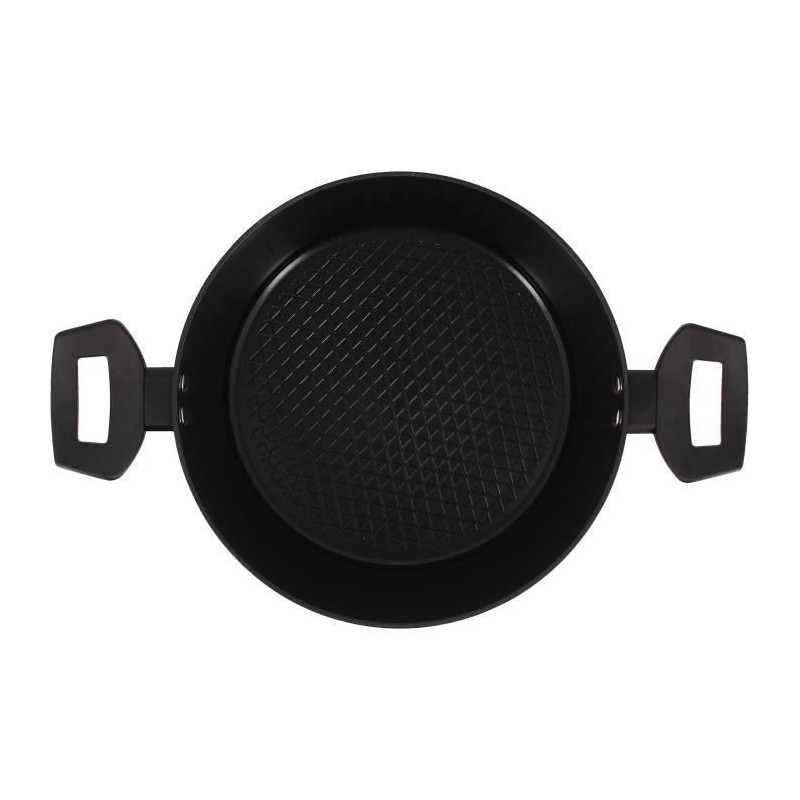 Dutch oven - MENASTYL - 6020647 - Forged aluminum - 24 cm - Black - Su