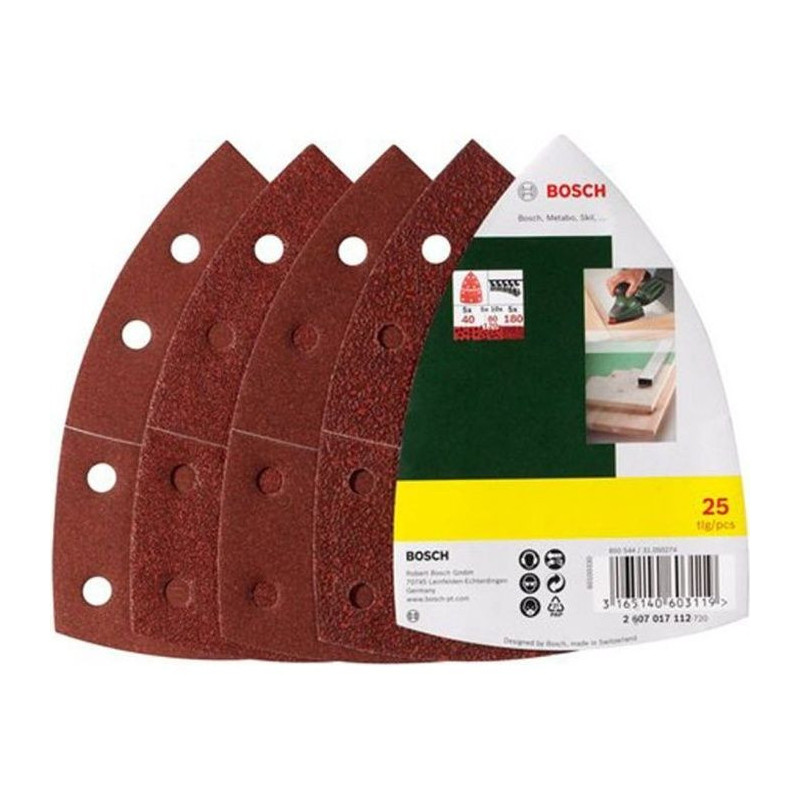 BOSCH 25 abrasive hooks for multi-grinder