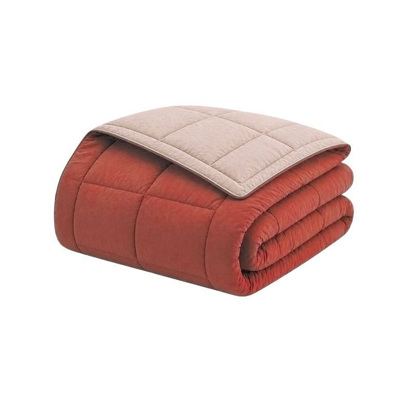 CALGARY Hot duvet microfiber 400g/m² Rande & ginger & ginger 200x200c
