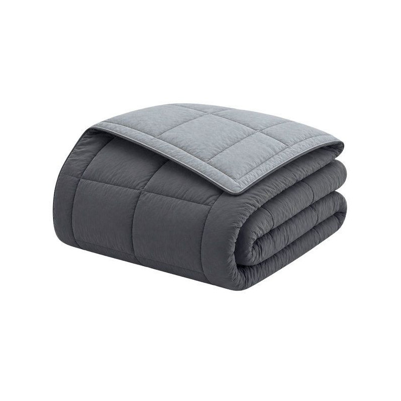 HUDSON Légere microfiber duvet 200g/m² 140x200cm steel & silver