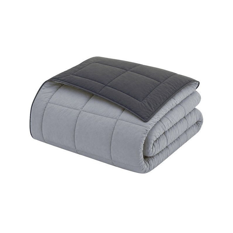 HUDSON Légere microfiber duvet 200g/m² 140x200cm steel & silver