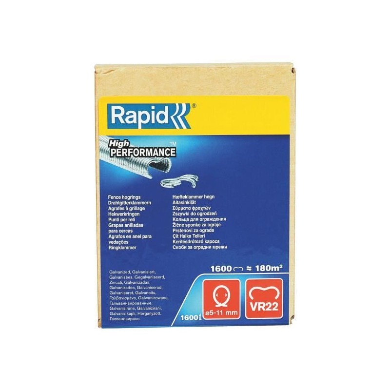 RAPID 1600 galvanized VR22 staples