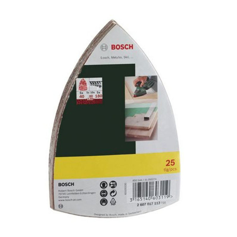 BOSCH 25 abrasive hooks for multi-grinder