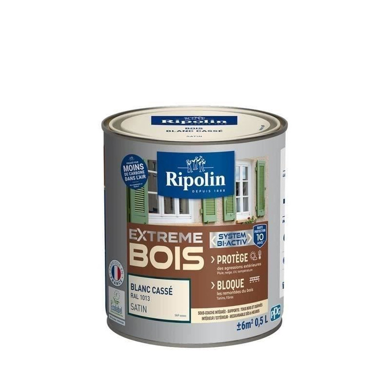 RIPOLIN Satin Wood Paint High Protection 10 years which Protects and M