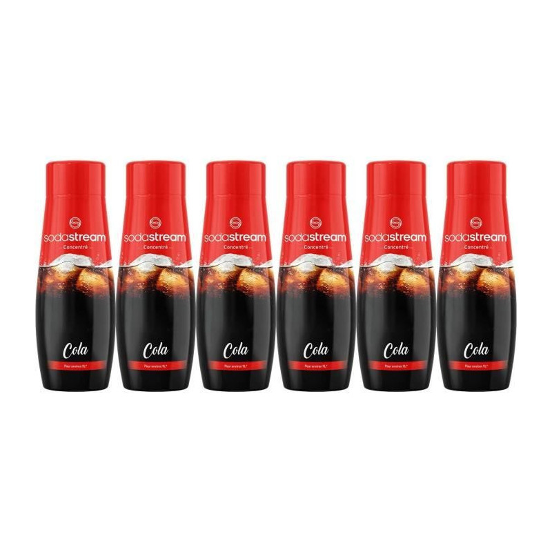 Sodastream - Pack of 6 COLA concentrates - 440ml