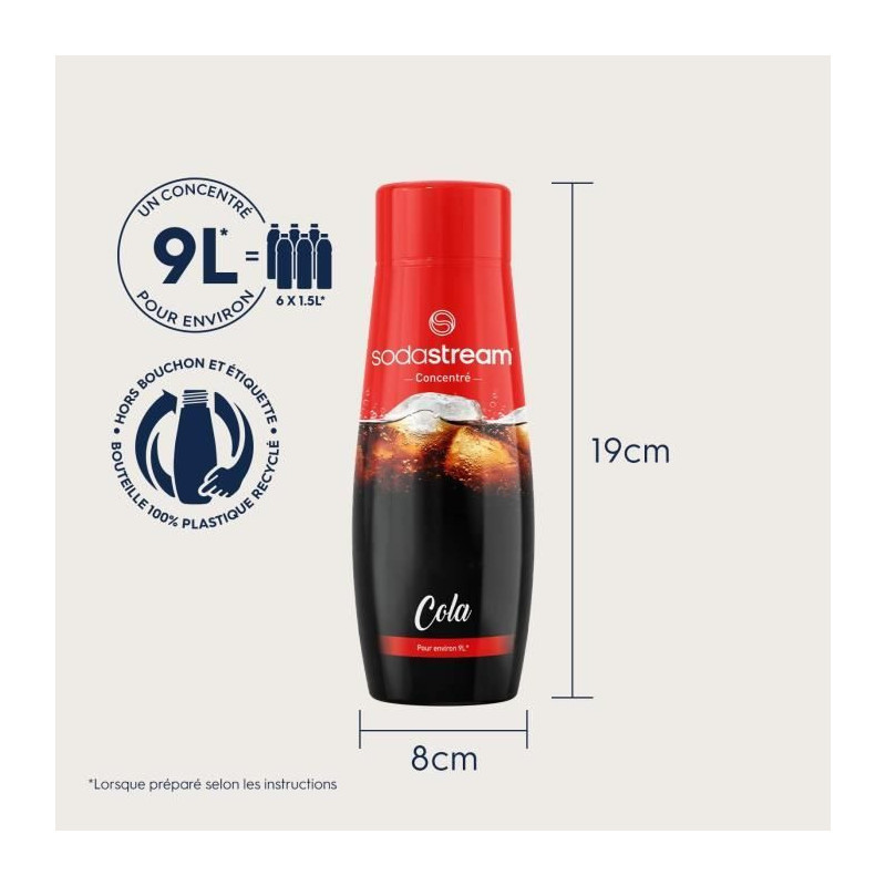 Sodastream - Pack of 6 COLA concentrates - 440ml