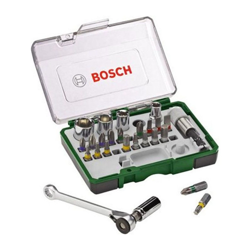 Bosch mixed Vitting set - 27 pieces kit, assortment of screwing tips w