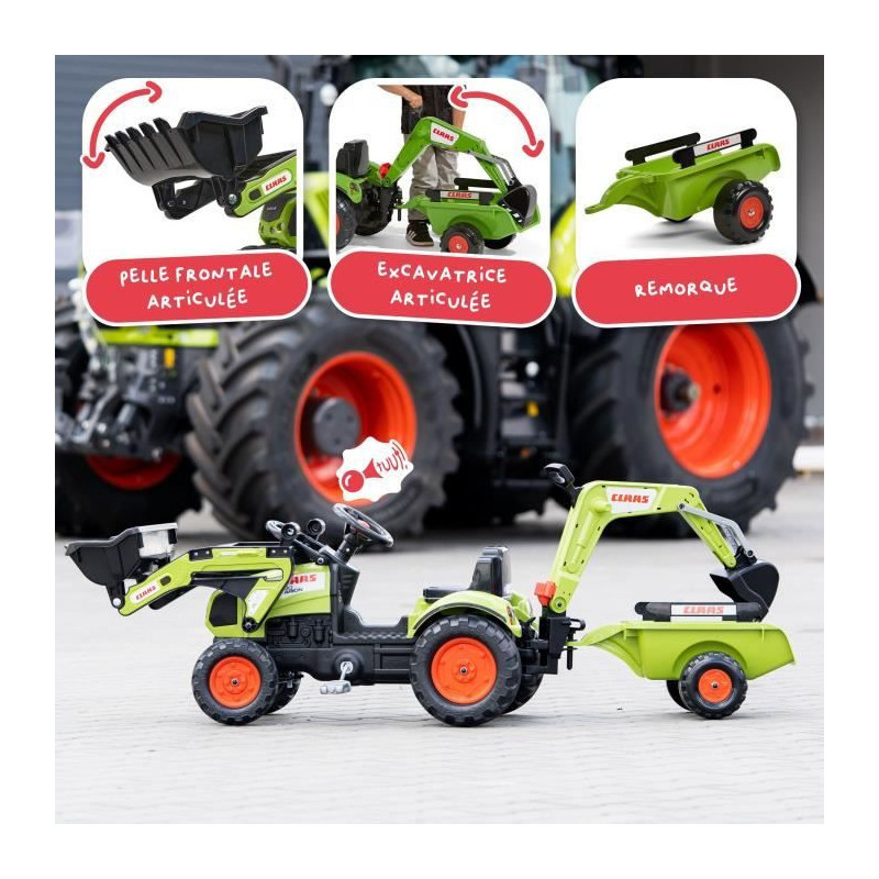 CLAAS Arion 410 Pedal Loader with Excavator