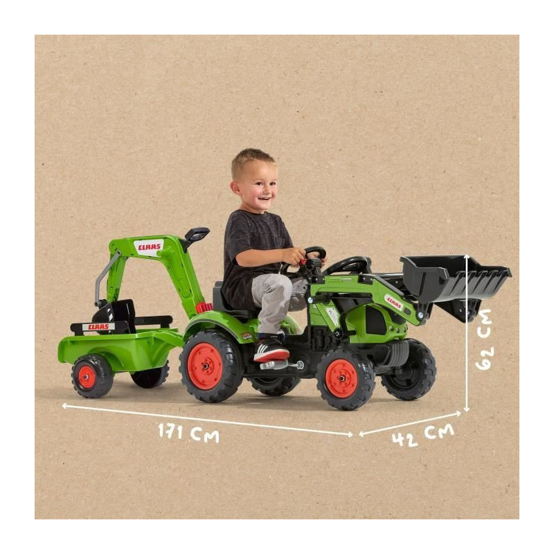 CLAAS Arion 410 Pedal Loader with Excavator