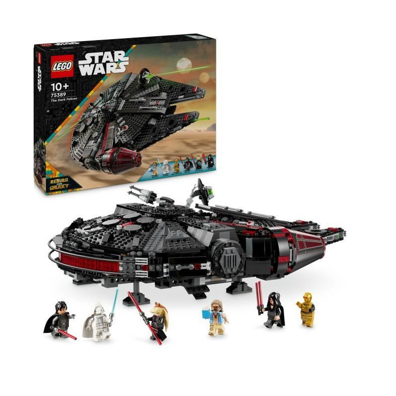 LEGO Star Wars 75389 Black Falcon - Buildable Vehicle for Kids - Gift