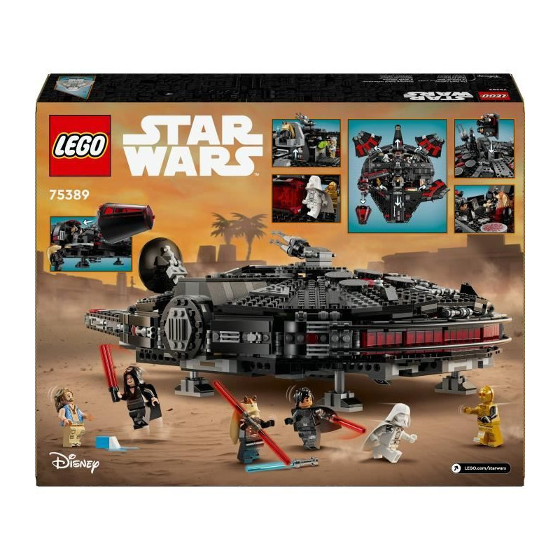 LEGO Star Wars 75389 Black Falcon - Buildable Vehicle for Kids - Gift