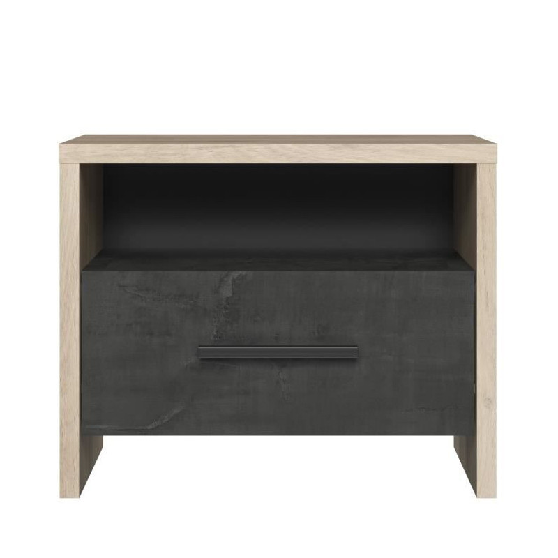 Demeyere bedside table 1 drawer - Kronberg chene decor - L 49.6 x D 36