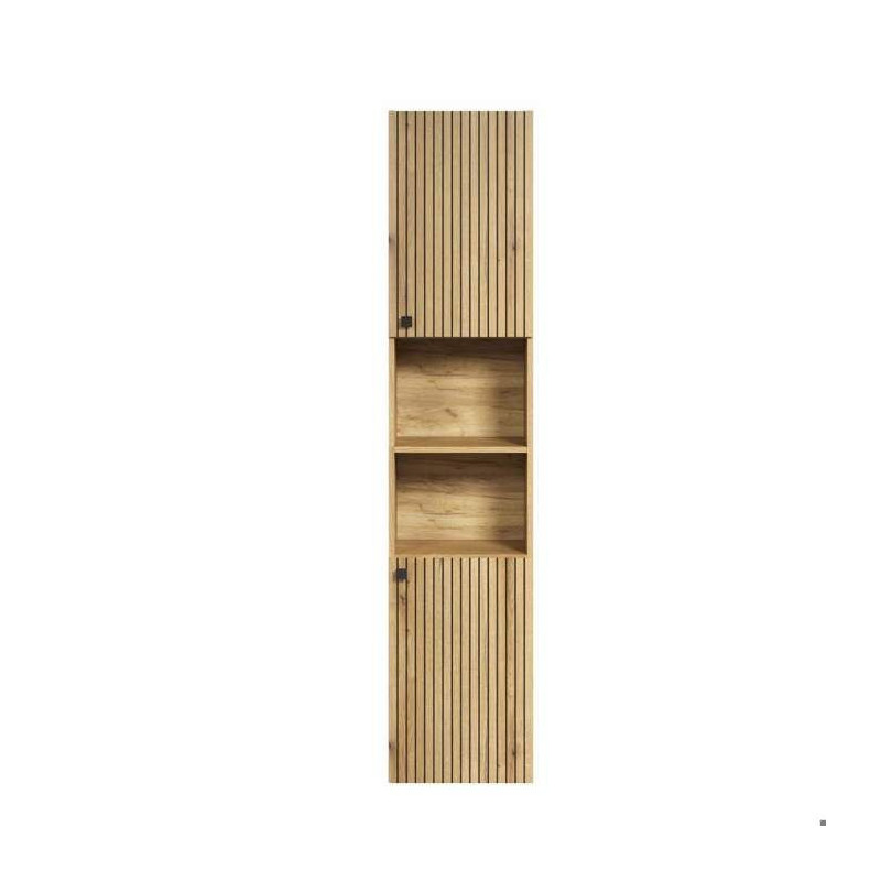 Bathroom column - Oak decor - L40 x H186 x D31cm - PURE BLISS