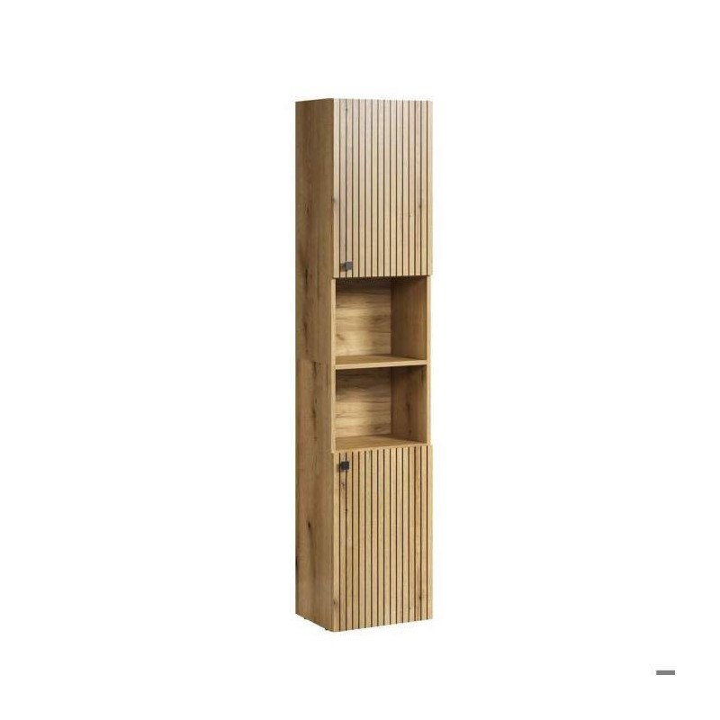 Bathroom column - Oak decor - L40 x H186 x D31cm - PURE BLISS