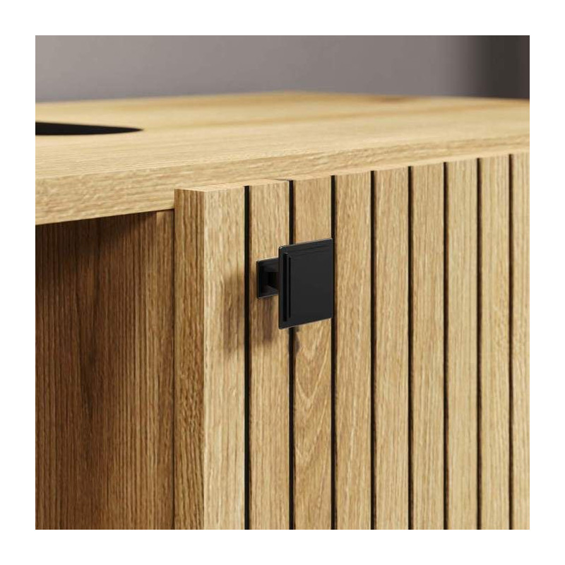 Bathroom column - Oak decor - L40 x H186 x D31cm - PURE BLISS