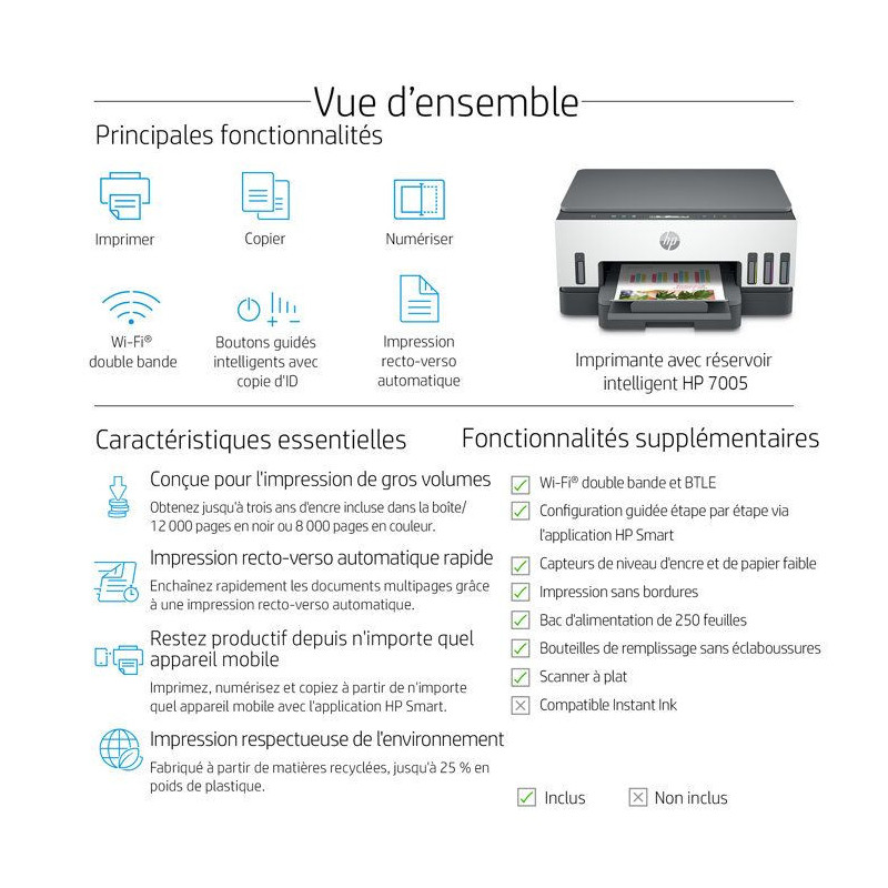 HP Smart Tank 7005 Color Ink Tank All-in-One Printer