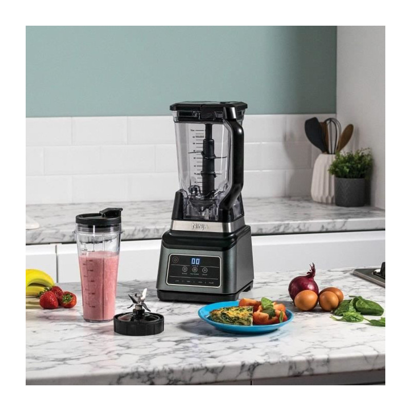 NINJA BN750EU - 2 in 1 Blender - 2.1 L Bowl - 700ml Tumbler - 1200 W -