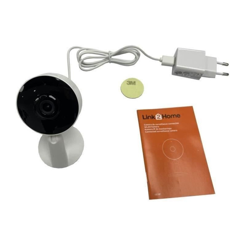 Wi-Fi Camera - LINK2HOME - HD 1080P, Night Vision, Motion Detection