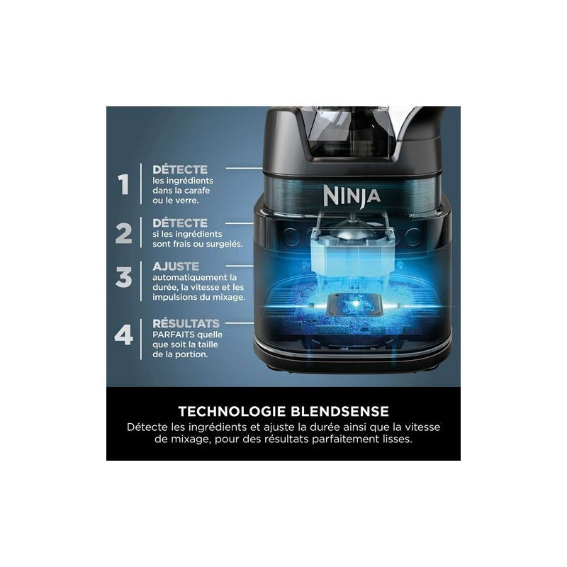Ninja Detect Power Blender Pro 1200W - 2-in-1 - 2L - 15 modes - 10 spe